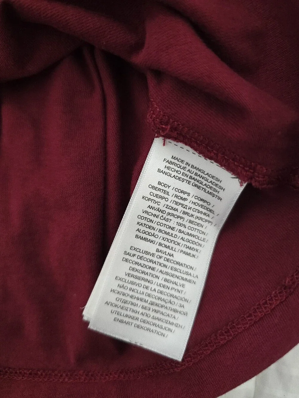 Ralph Lauren Burgundy Dark Red Wine Long-Sleeve Polo Tee with Navy Pony 18 Month